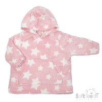 HD116-P: Pink Stars Hoodie (6m-3y)